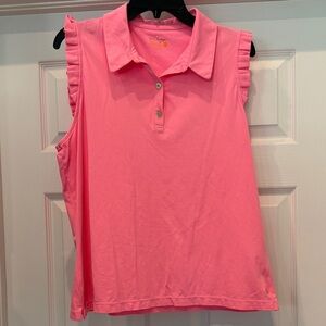 Lilly Pulitzer Sleeveless Luxletic Golf Shirt Size XL